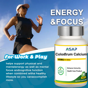 Comprimé de calcium de colostrum de marque privée ASAP Probiotic 500mg Supplément en vrac Comprimés de calcium de colostrum - Product Image 2