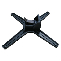Base de table carrée noire en aluminium moulé de haute qualité, accessoires durables pour table