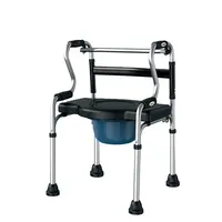 Ходунки для пожилых людей Туалетная портативная складная коляска Коляски для душа Прикосновение Разрешенные стулья для ванны
