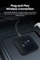Adaptador Inalámbrico Universal para Carplay, Caja Ai Portátil para Carplay, Dongle Inalámbrico para Carplay para iPhone y Teléfonos Android