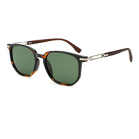Lunettes de soleil tendance OEM ODM en TR et TAC, style acétate, monture carrée, branches en propionate, unisexe, protection UV400, personnalisables avec logo