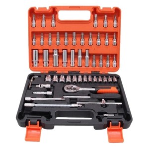 मिरो फैक्टरी प्रत्यक्ष बिक्री 53-टुकड़ा उच्च कार्बन स्टील सॉकेट रंच सेट उपकरण 24 दांत 72 दांत बड़े फ्लाई ऑटो मरम्मत - Product Image 5