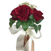 Roses artificielles cadeau de la saint-valentin, décorations de maison, fausses fleurs, Style français