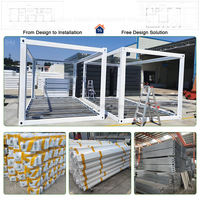 Structure en acier modulaire galvanisée robuste pour maison conteneur, assemblage rapide, pour unité de stockage sur site