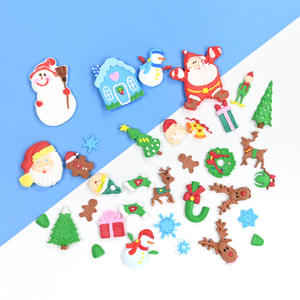 Molde de Silicona para Decoración de Pasteles de Fondant con Forma de Árbol de Navidad, Alce, Copo de Nieve y Hombre de Jengibre, Utensilios para Hornear Chocolate - Product Image 3