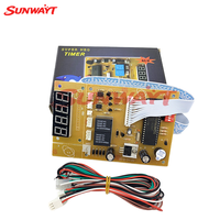 Panneau de contrôle LED à 4 chiffres en plastique pour distributeur automatique, accepteur de pièces, interface anglaise, personnalisable, 12V PCB SUNWAYT SW-DL0 Gaming Marron