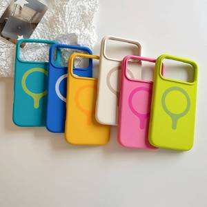 Funda Magnética para Teléfono con Cierre Magnético en Colores Brillantes de Verano para iPhone 18, iPhone 17, 16, 15, 14, 13 Pro Max, Accesorios para Teléfono, Funda de Silicona - Product Image 5