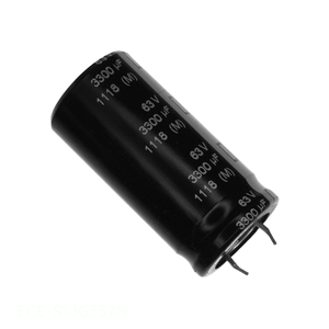 คาปาซิเตอร์แบบสแนป th 3300 uF 20% 3300 uF ฝา ECE-S1JG332N ช่องผ่านรูคาปาซิเตอร์แบบสแนป63V - Product Image 1