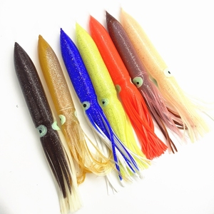 Leurre souple de qualité supérieure 30cm 55g en forme de pieuvre/calamar avec jupe pour la pêche au trolling en eau salée de kokanee et de thon, matériel de pêche au gros gibier - Product Image 1