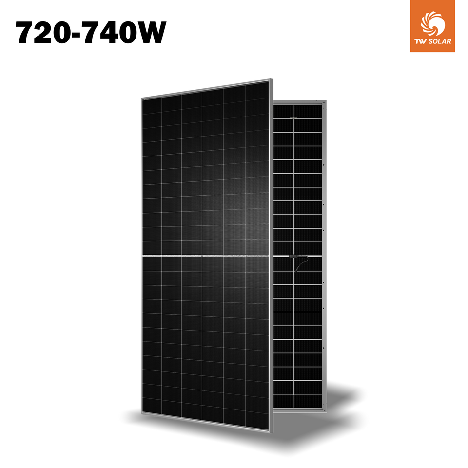 N-Type Bifacial Double Glass Solar Panel 720-740W High Efficiency PV ...