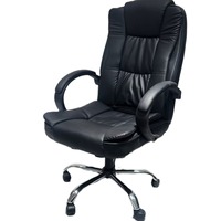 Chaise de bureau moderne en cuir avec dossier réglable pour usage domestique, chaise de bureau confortable avec réglage en hauteur