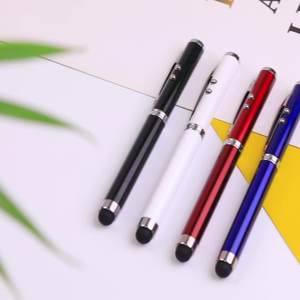 Perlengkapan kantor promosi 0.5mm pena sentuh layar Logam tinta hitam lampu LED infra merah pena iklan kustom dengan Logo - Product Image 3