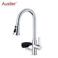 trou tasse rondelle mat noir en acier inoxydable retirer pulvérisateur évier robinet de cuisine avec verre rinceur