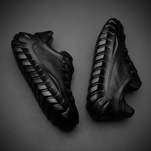 <span class=keywords><strong>Scarpe</strong></span> Casual da Uomo di Alta Qualità, Stile Sportivo, Suola Spessa, Fodera in Lana, Tomaia in Pelle di Mucca, Bianco <span class=keywords><strong>e</strong></span> Nero - Product Image 2