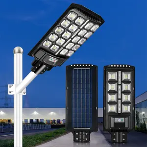 Nouveau lampadaire solaire intégré à double rangée, 100W, 150W, 200W, 400W, meilleure vente