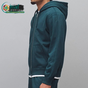 Sudadera con Capucha y Cremallera para Hombre, de Felpa, Manga Larga, Informal, Suave y Cómoda, Estilo Urbano - Product Image 3