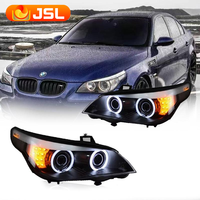 Phares de Style Automobile pour BMW E60 Phare 2003-2009 523I 530i Angel Eyes Phare LED DRL Hid Bi-xénon Pièces Automobiles