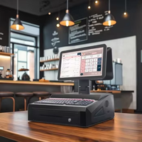 Système de point de vente tout-en-un avec écran tactile 15,6 pouces, Windows/Android OS et imprimante thermique pour restaurants, commerces de détail et supermarchés - Vente flash