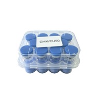 Poudre lyophilisée de cuivre GHK-Cu de haute pureté (99%-99,9%) pour matières premières cosmétiques avec sécurité pour les soins de la peau