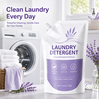 Liquide de lavage domestique personnalisé OEM écologique, antibactérien, formule douce et sûre, dissolution efficace de la saleté pour le lavage des vêtements