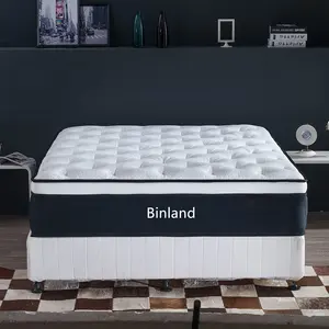 Hotel Memory Foam Natural Latex Wholesale Compressed Rolled Up Queen King Size Foam Pocket Spring Bed Mattresses in a Box