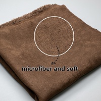 Fourniture directe d'usine Solidité des couleurs élevées Tissu en daim tissé en polyester 100% pour vêtements Matériau de rembourrage de canapé