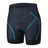 Shorts de cyclisme pour femmes personnalisés OEM, taille haute, en mesh respirant, avec rembourrage 3D, sous-vêtements de vélo pour femmes