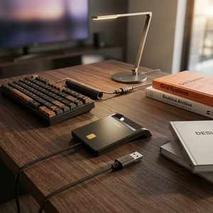 <span class=keywords><strong>Lecteur</strong></span>-graveur de cartes USB de haute qualité à transmission stable pour projets de développement et de test de cartes de crédit IC ID EMV ISO 7816 - Product Image 1