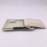 Plaques rectangulaires en plastique mélamine avec motifs traditionnels chinois disponibles en différentes tailles écologiques