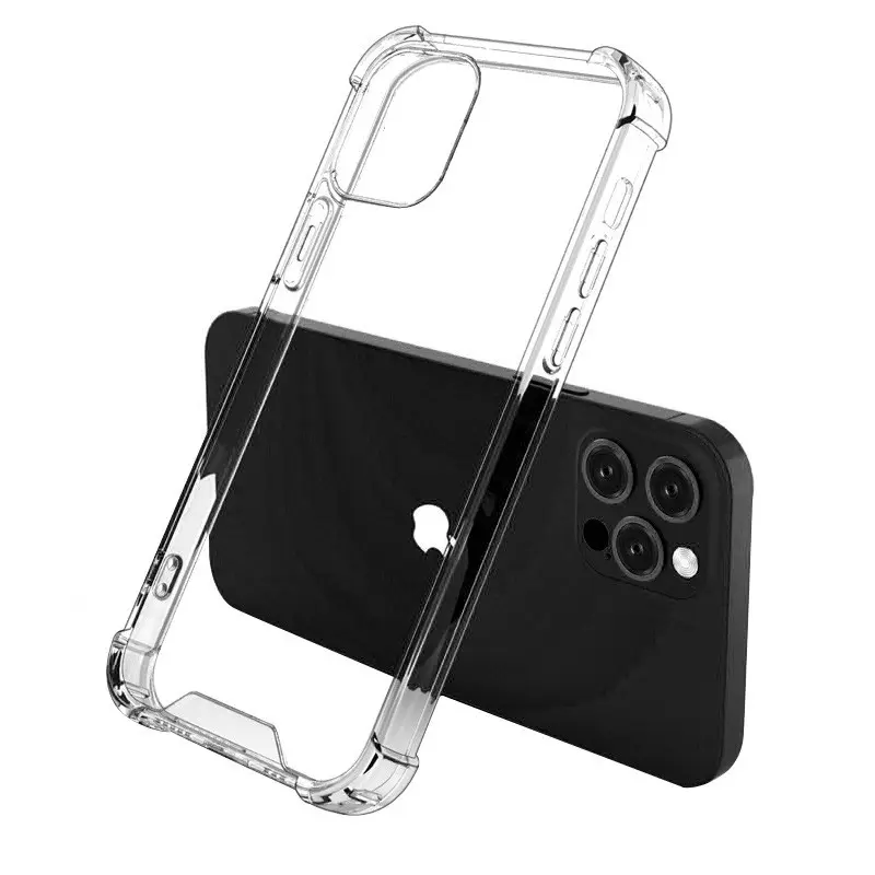 Clear Transparent Hard PC 1.0mm Acrylic Phone Case For iPhone 14 13 12 11Pro Max X Xs Max Xr 7/8 Plus Bumper Frame Shockproof