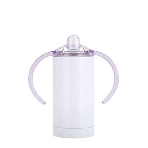 Gobelets isothermes classiques en acier inoxydable de 12 oz avec 2 couvercles et poignée pour enfant - Retour à l'école - Product Image 4