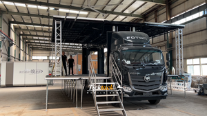 Camión Escenario Móvil TL60, Camión para Eventos de 10m con Sistema de Iluminación. Camión de Evangelización para Cruzadas de Iglesia, Escenario Móvil - Product Image 4