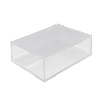 Boîte-cadeau de mariage en acrylique de style moderne de haute qualité Boîte transparente en acrylique transparent