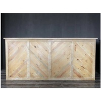 Table de bar portable d'extérieur en chêne massif, classique, vintage, écologique, durable, pour mariage