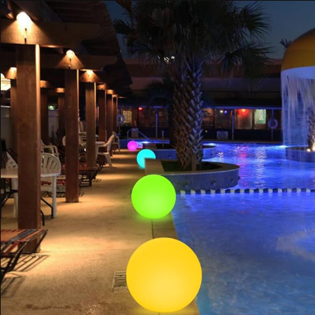 LED Plasma Ball Garden Solar Light Led Glow Swimming Pool Led Glow Ball Floating Light