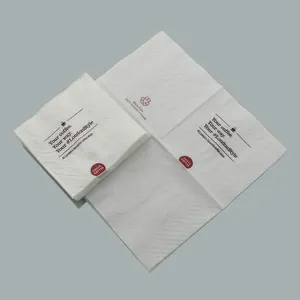 Food Contact Safe Disposable Cocktail Napkin Personalized Cocktail Napkins Custom Logo Printing