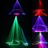 Lumière laser disco anime RGB à motif couleur pleine 2W avec contrôle DMX512, refroidissement par air, gradation pour fête et mariage