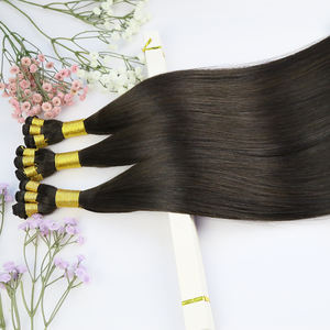 Extensions de cheveux professionnelles pour salon de coiffure, tissage à la main, double trame, Remy, douces et lisses, très vendues - Product Image 2