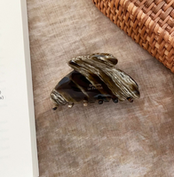 Modische Leoparden-Haarspange aus Kunststoff mit Exquisiter Textur für den Hinterkopf, Joker-Design für das Chinesische Neujahr, Damen-Haarschmuck