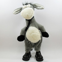 Vente flash - Jouet âne musical chantant et dansant en peluche super douce rembourrée de coton PP avec fonction anti-stress