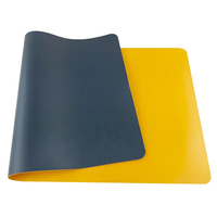 Tapis de Souris Personnalisé Grand Format Double Face en Cuir PU Épais de 3 mm, Imperméable, Antidérapant, Motif Dessin Animé, pour PC Portable – En Stock