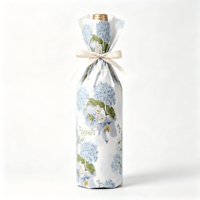 Papier d'emballage écologique en PE, rouleau bleu Hortensia, pour artisanat, fêtes, cadeaux d'anniversaire, fête des Mères, mariage, Saint-Valentin, naissance