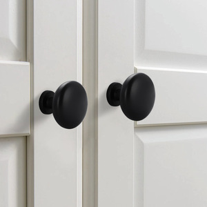 Zinc Alloy Furniture Handle Round Drawer Knob Modern Scandinavian Style Single Hole <b>Light</b> Luxury Cabinet Door <b>Pull</b> - Product Image 3