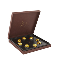 Coffret Cadeau de Chocolats Personnalisé de Luxe Écologique avec Fermeture Magnétique Réutilisable, Design Personnalisé et Insert de Présentation