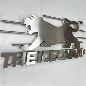 Letreros Personalizados con Retroiluminación LED para Tiendas, Letras de Metal Pulido con Efecto Espejo 3D para Exhibición en Paredes Exteriores de Cafeterías y Restaurantes - Product Image 4
