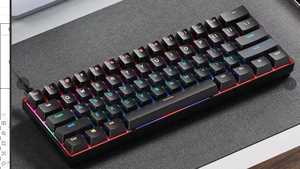Stock de fábrica, 61 teclas, Teclado mecánico LED para juegos con cable, interfaz USB tipo C separada 60% para escritorio - Product Image 3