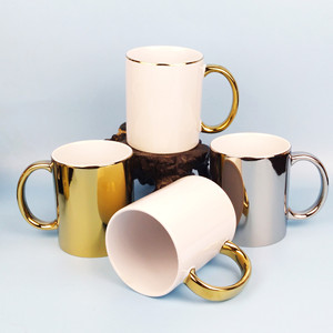 Taza y Cuchara de Porcelana para Regalo Publicitario de Fiesta, Venta al por Mayor, Juego de Tazas de Cerámica Revestidas con Efecto de Cambio de Color - Product Image 2