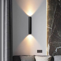 Appliques Murales LED Modernes Simples de Style Nordique en Aluminium, Petites Lampes Décoratives d'Intérieur, Options Or/Noir, Économes en Énergie, Garantie de 2 Ans