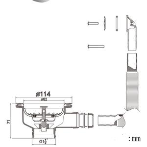 <span class=keywords><strong>TALEA</strong></span> - Colador de Fregadero de Cocina Moderno de Acero Inoxidable Color Oro Rosa de 3 1/2 Pulgadas y Kit de Plomería para Drenaje de Fregadero - Product Image 4