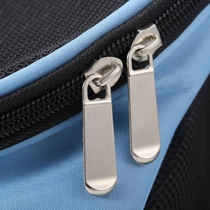 Mochila de viaje para mascotas de poliéster transpirable con diseño frontal de doble hombro - Product Image 5